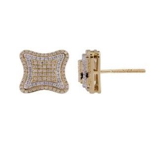 10K 0.26CT D-EARRING LDS RDS MICRO PRONG