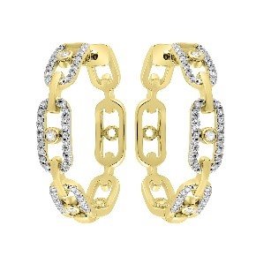 14K 0.33CT D-HOOPS RDS