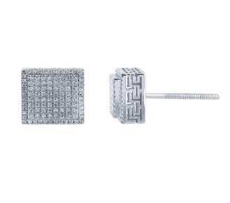 10K 0.23-0.27CT D-EARRING LDS RDS MICRO PRONG "TOP FLOOR"