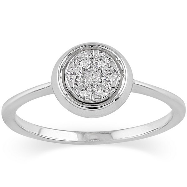 10K 0.16CT D-RING LADIES RDS