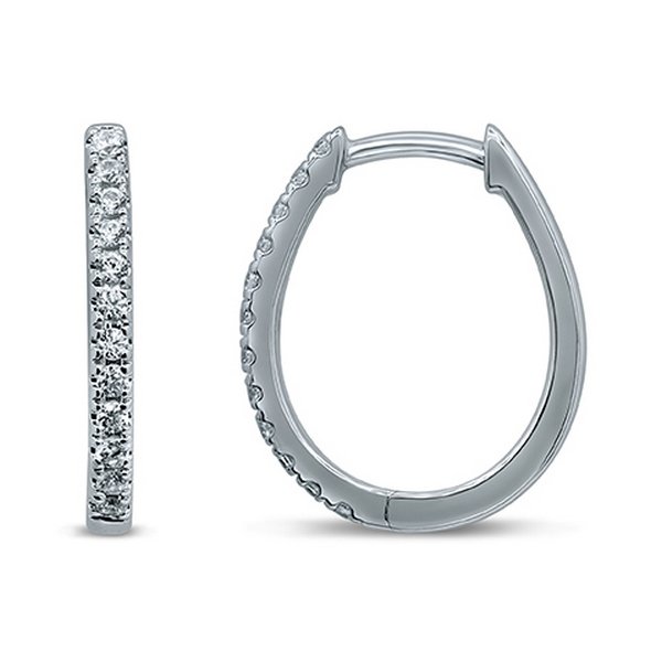 10K 0.25CT D-HOOPS RDS MICRO PRONG