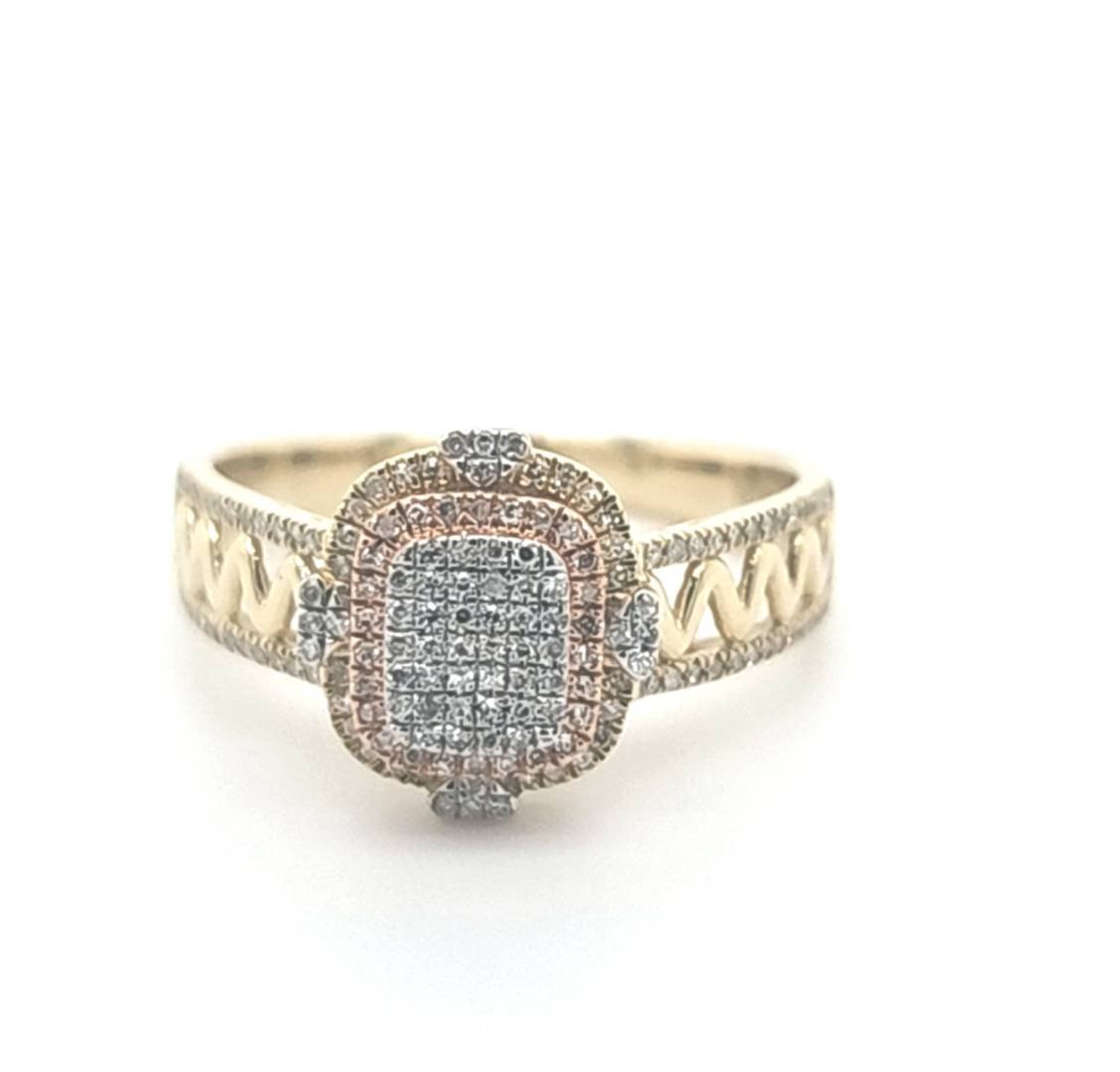 10K 0.19CT D-RING LDS RDS MICRO PRONG