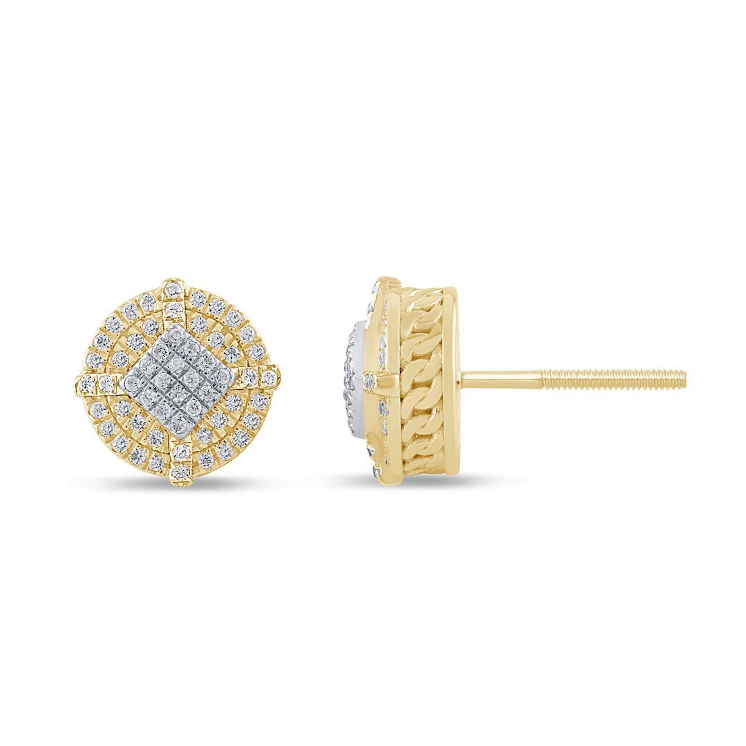 10K 0.13-0.15CT D-EARRING LDS RDS MICRO PRONG