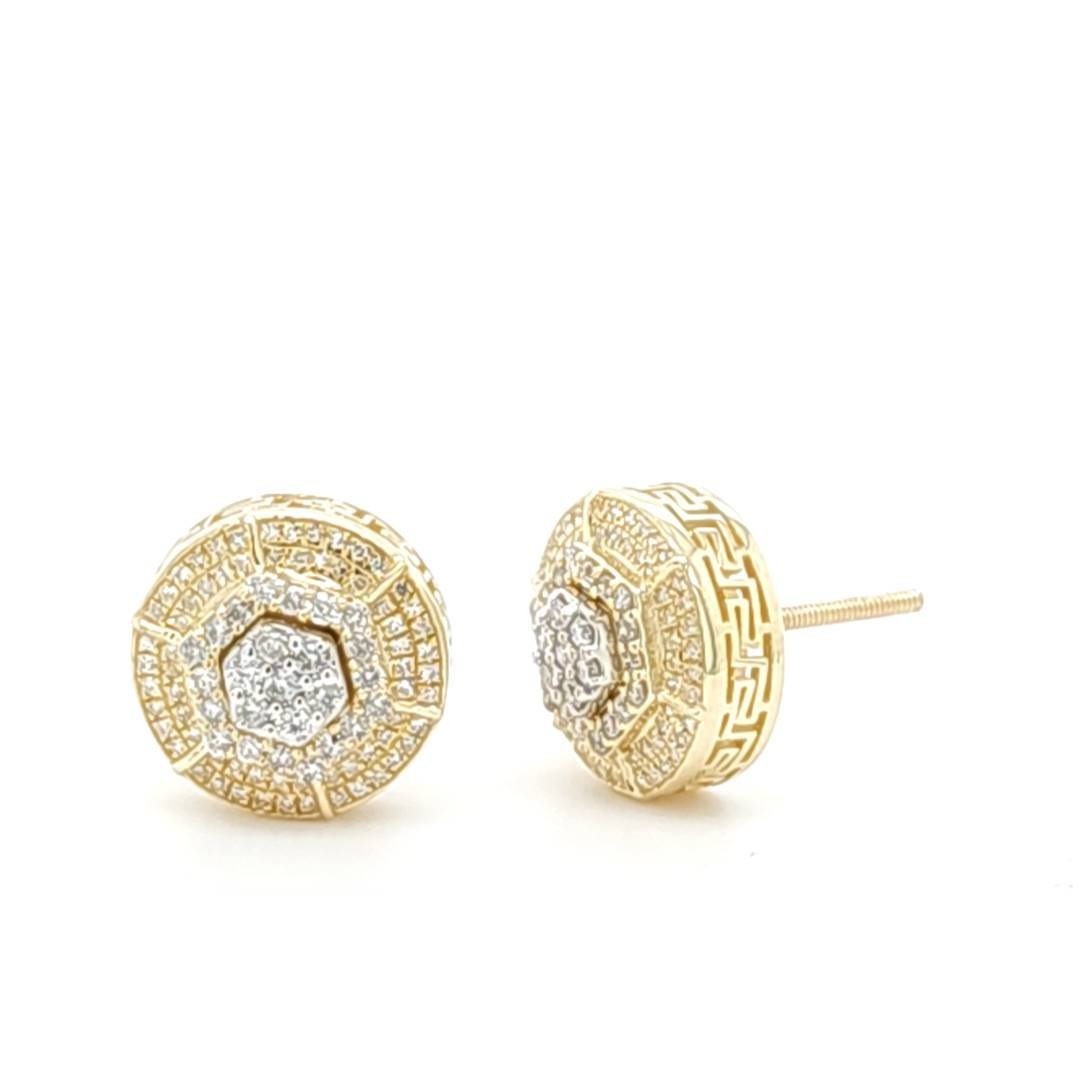 10K 0.42-0.46CT D-EARRING LDS RDS MICRO PRONG