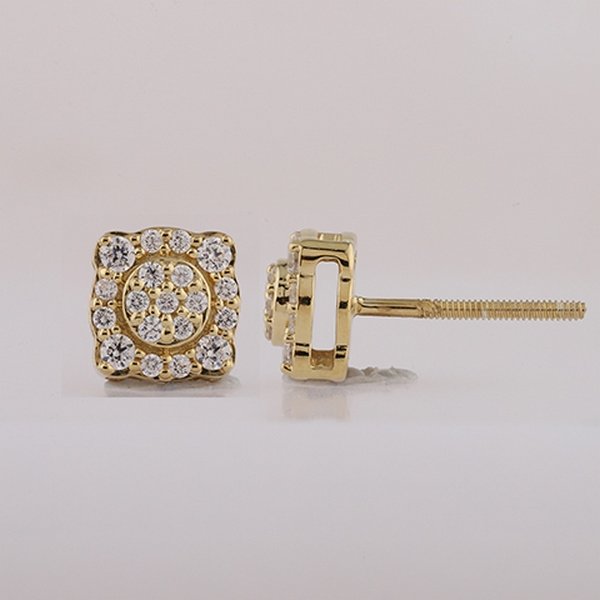 10K 0.26CT D-EARRING LDS RDS PRONG SETTING