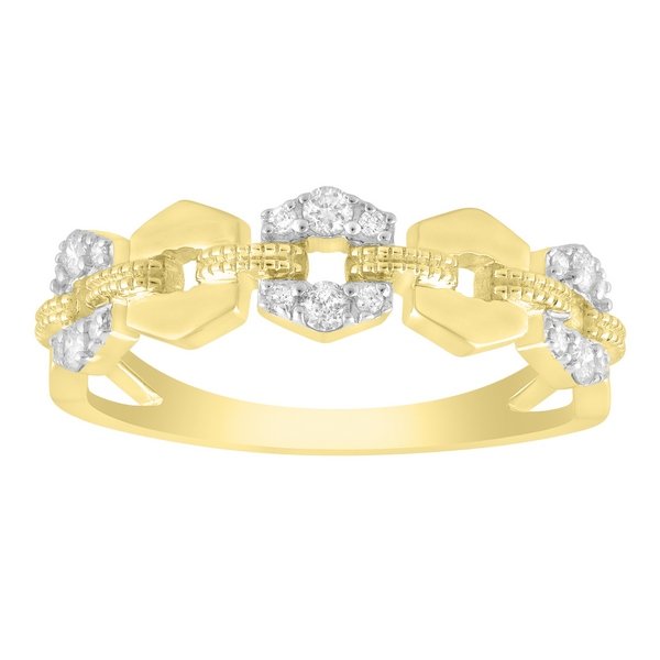 14K 0.20CT D-RING LDS RDS "LINK"