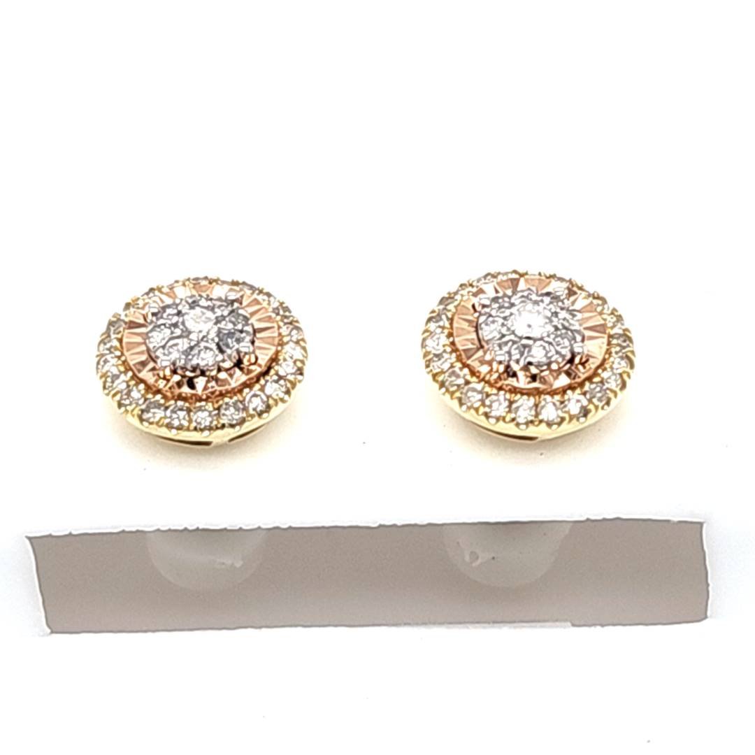10K 0.54CT D-EARRING MICRO PRONG RDS