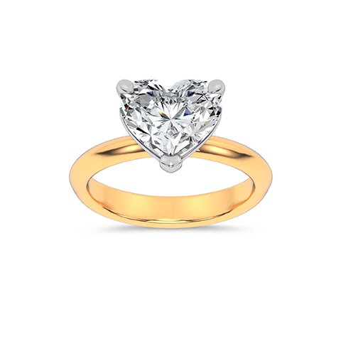 LG - 14K 3.03-3.12CT D-RING LDS RDS "HEART" GSI CERTIFIED HRT 3.12CT