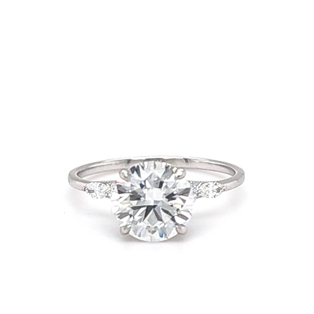 LG - 14K 2.33CT D-RING LDS MARQ/RDS "CERTIFIED" CNTR 2.00CT