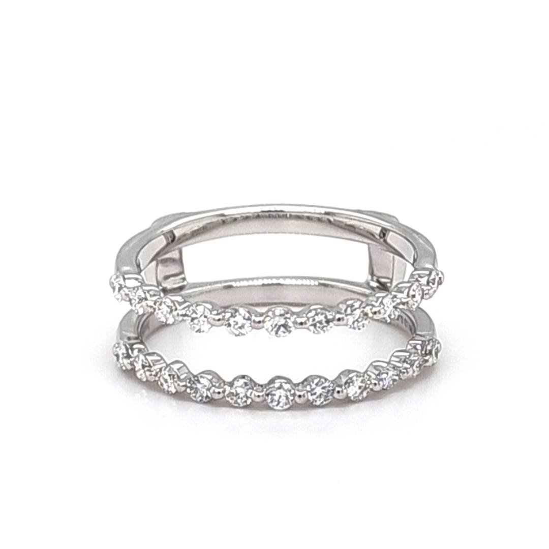 LG - 14K 0.47CT D-RING GUARD LDS RDS "CERTIFIED" PRONG