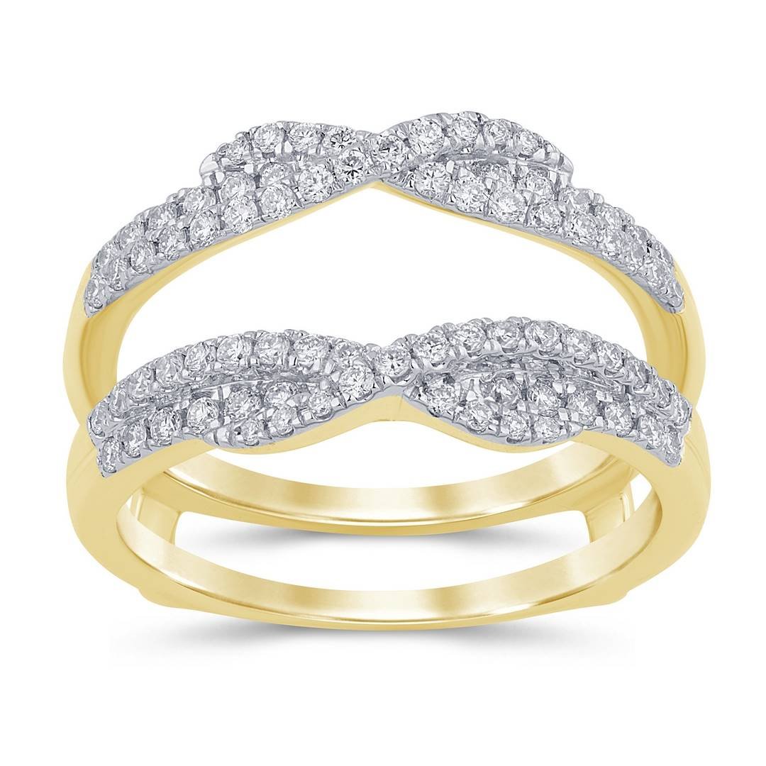 LG - 14K 0.53CT D-RING GUARD LDS RDS "CERTIFIED" MICRO PRONG