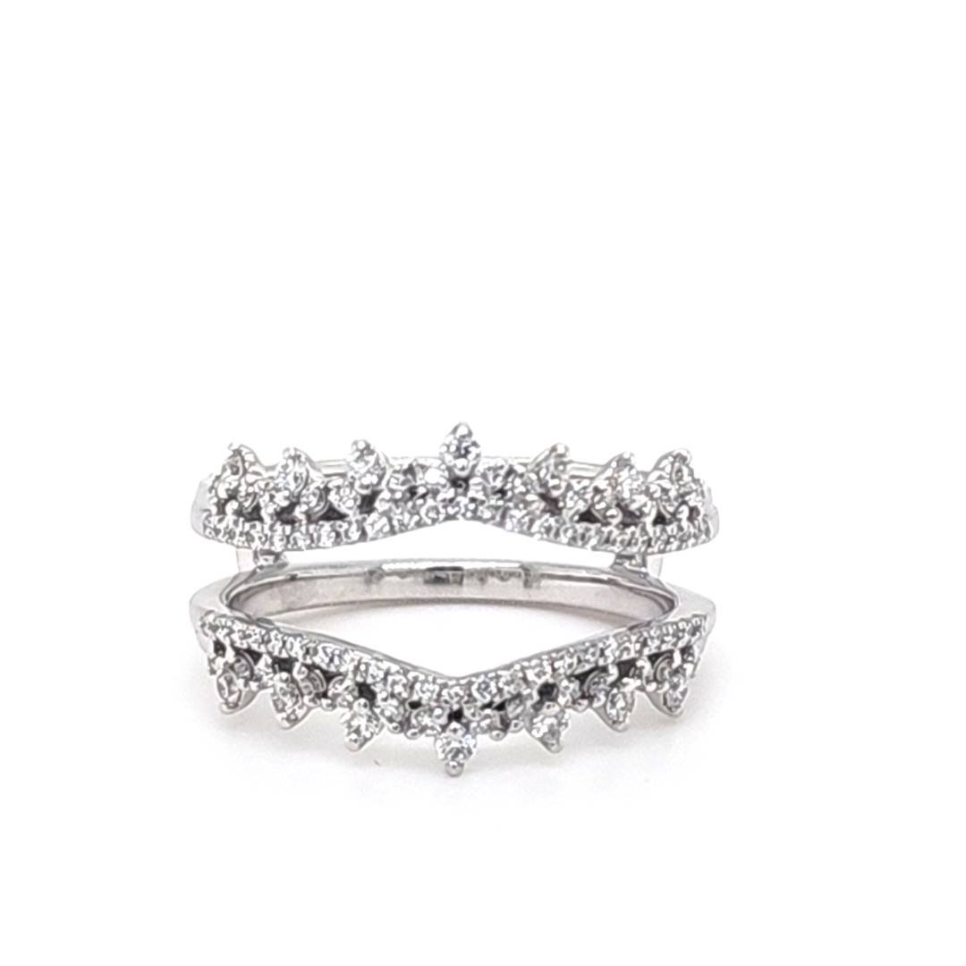 LG - 14K 0.48CT D-RING GUARD LDS RDS "CERTIFIED" PRONG