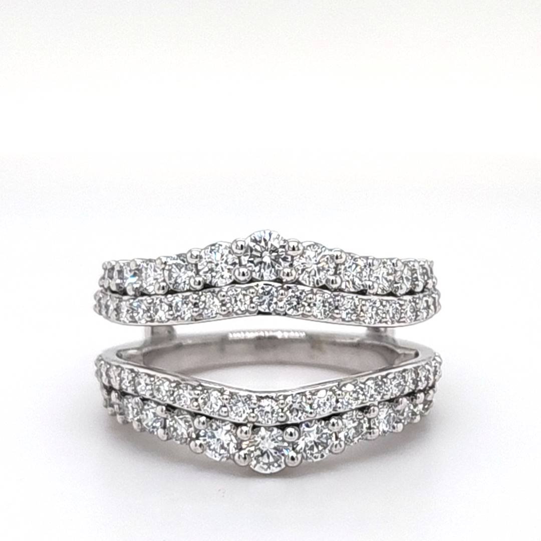 LG - 14K 1.99CT D-RING GUARD LDS RDS "CERTIFIED"