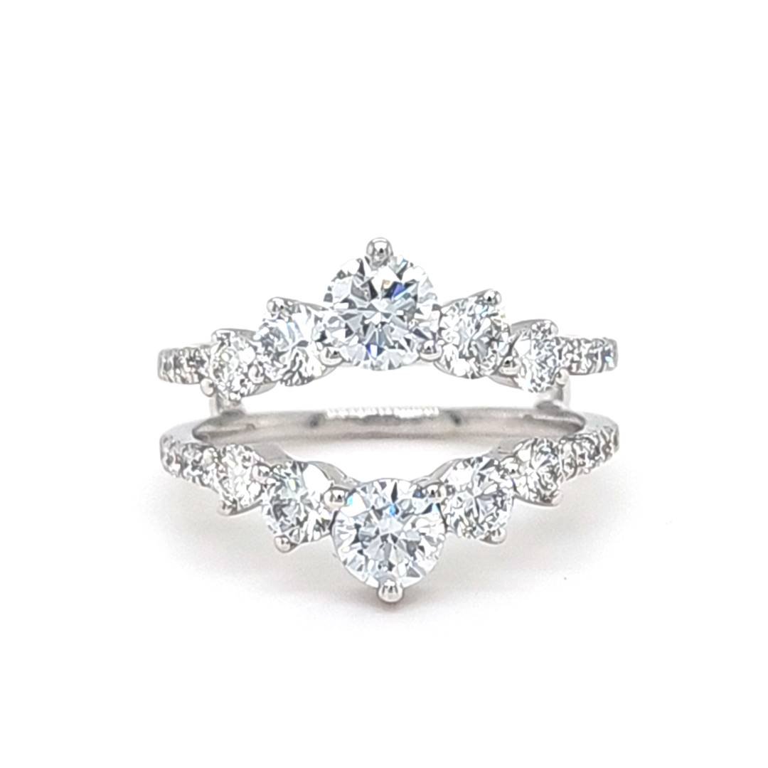 LG - 14K 1.99CT D-RING GUARD LDS RDS "CERTIFIED" MICRO PRONG