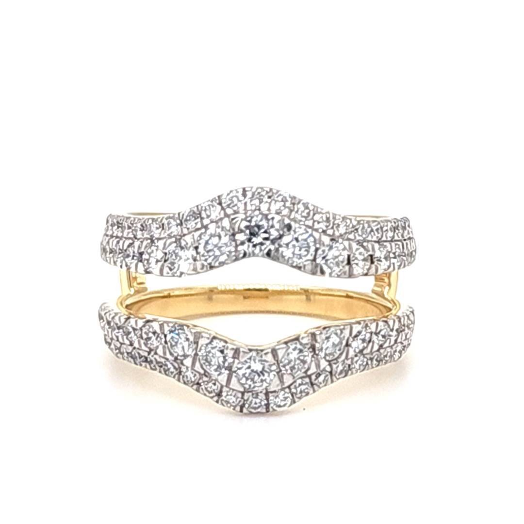 LG - 14K 1.28CT D-RING GUARD LDS RDS "CERTIFIED"