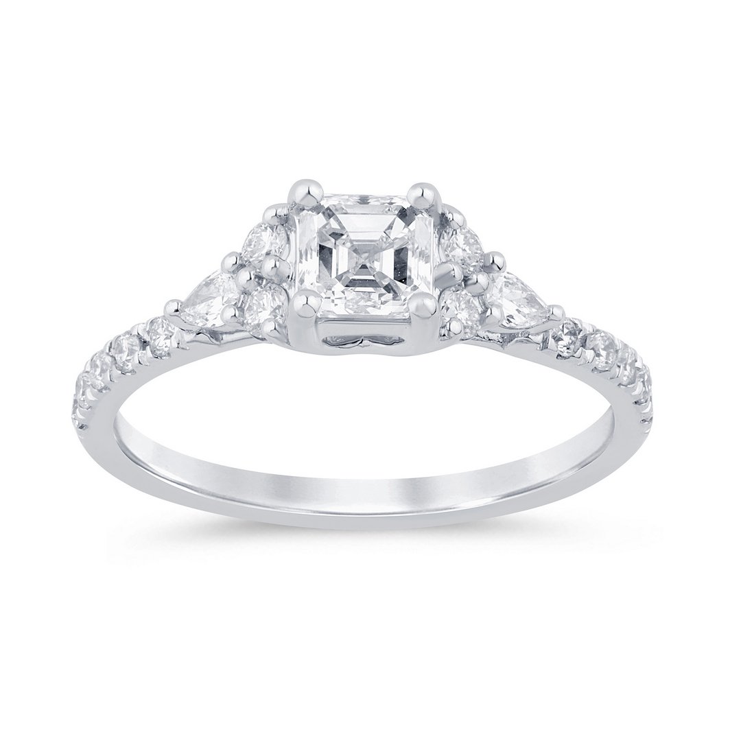 LG - 14K 0.84CT D-RING LDS PCT/PER/RDS "CERTIFIED" PCT 0.49CT