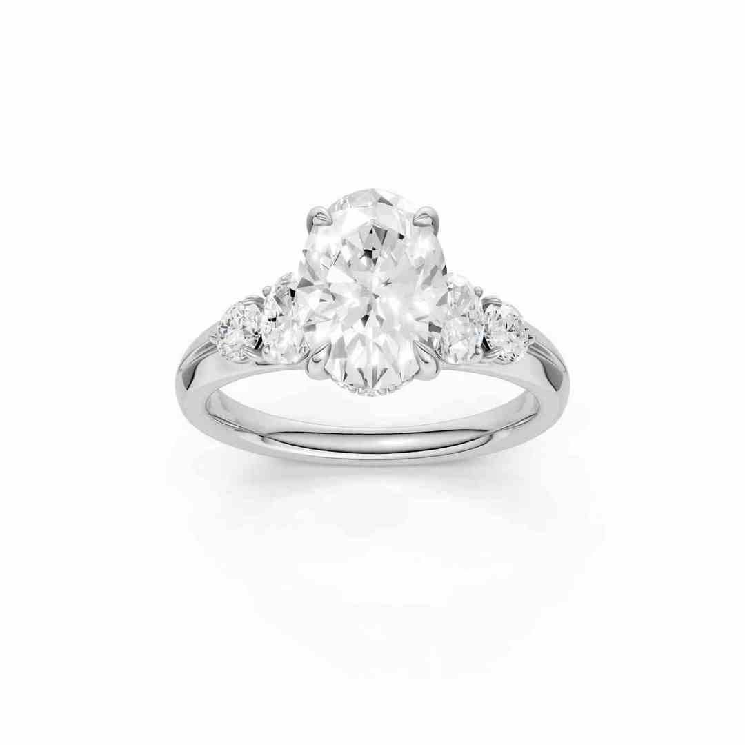 LG - 14K 2.79CT D-RING LDS OVL/RDS CERTIFIED CNTR OVL 2.00CT