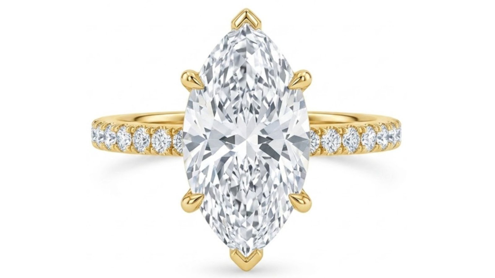 LG - 14K 2.42CT D-RING LDS MARQ/RDS CERTIFIED MRQ 2.07CT