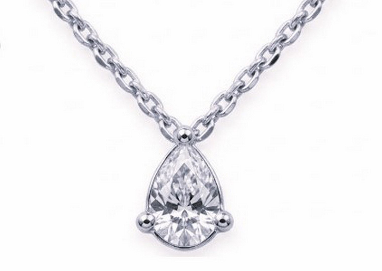LG - 14K 0.51CT D-CHAIN WITH PENDANT LDS PEAR CERTIFIED