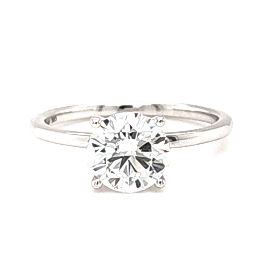 LG - 14K 0.97CT D-RING LDS RDS CERTIFIED SOLITAIRE