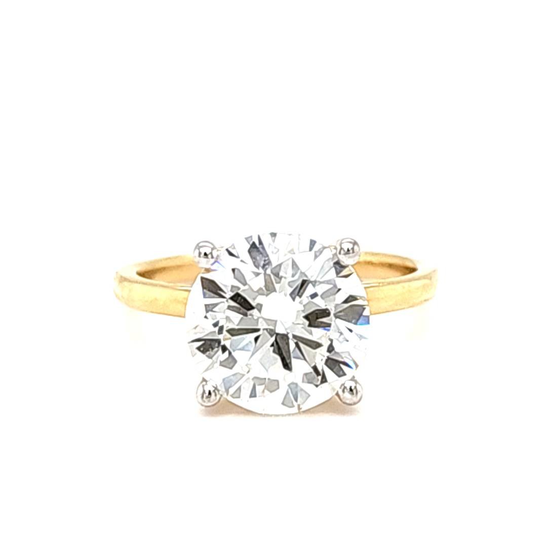LG - 14K 3.00CT D-RING LDS RDS CERTIFIED