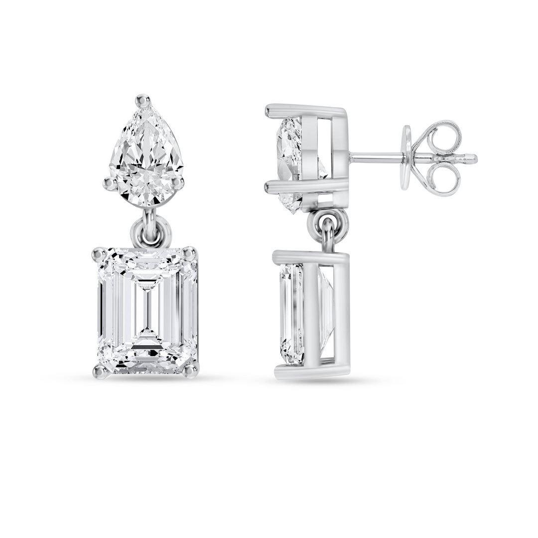 LG - 14K 1.56CT D-EARRING LDS RADCT/PER P:0.31,RAD:1.25 CERTIFIED