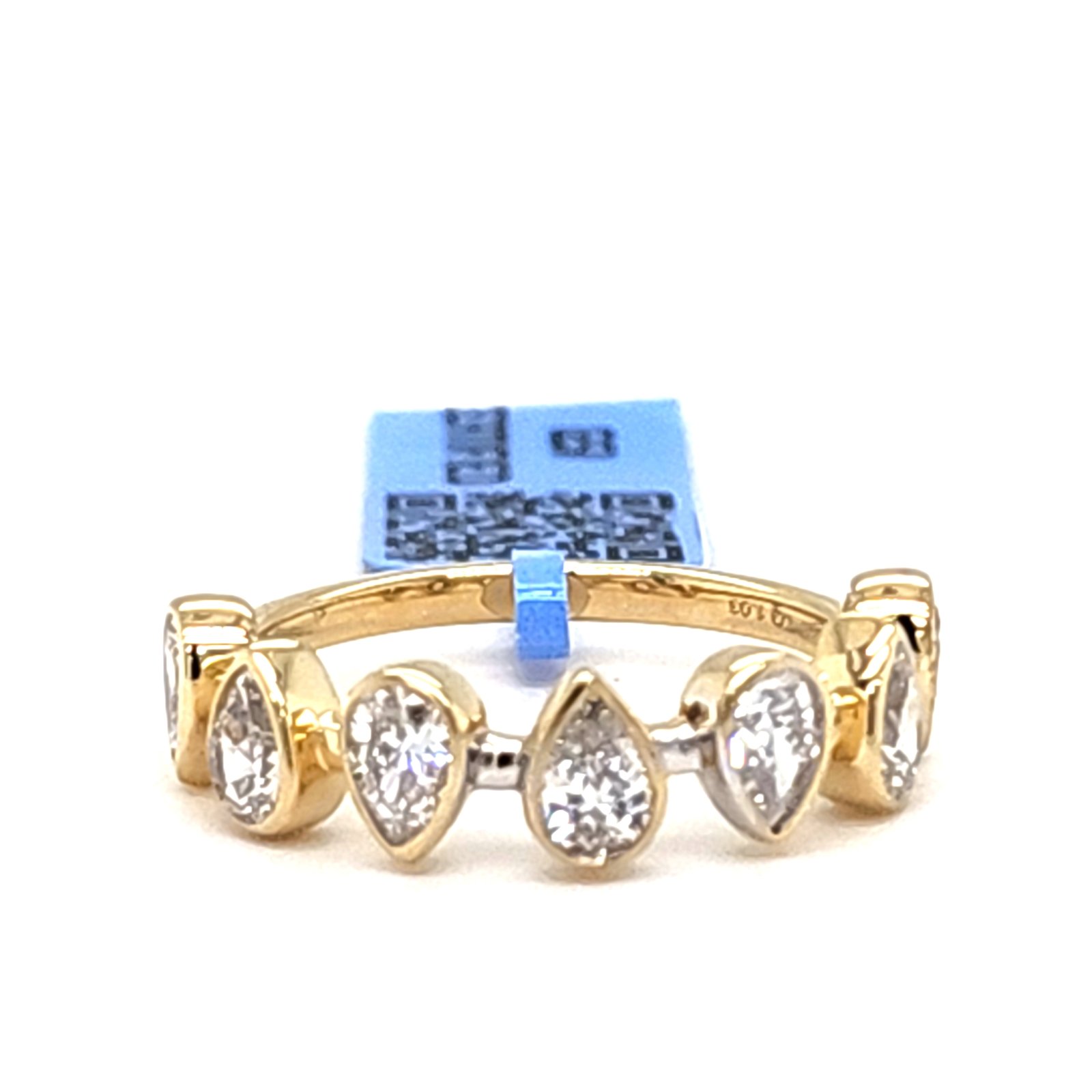 LG - 14K 1.03CT D-RING LDS PEAR "CERTIFIED"