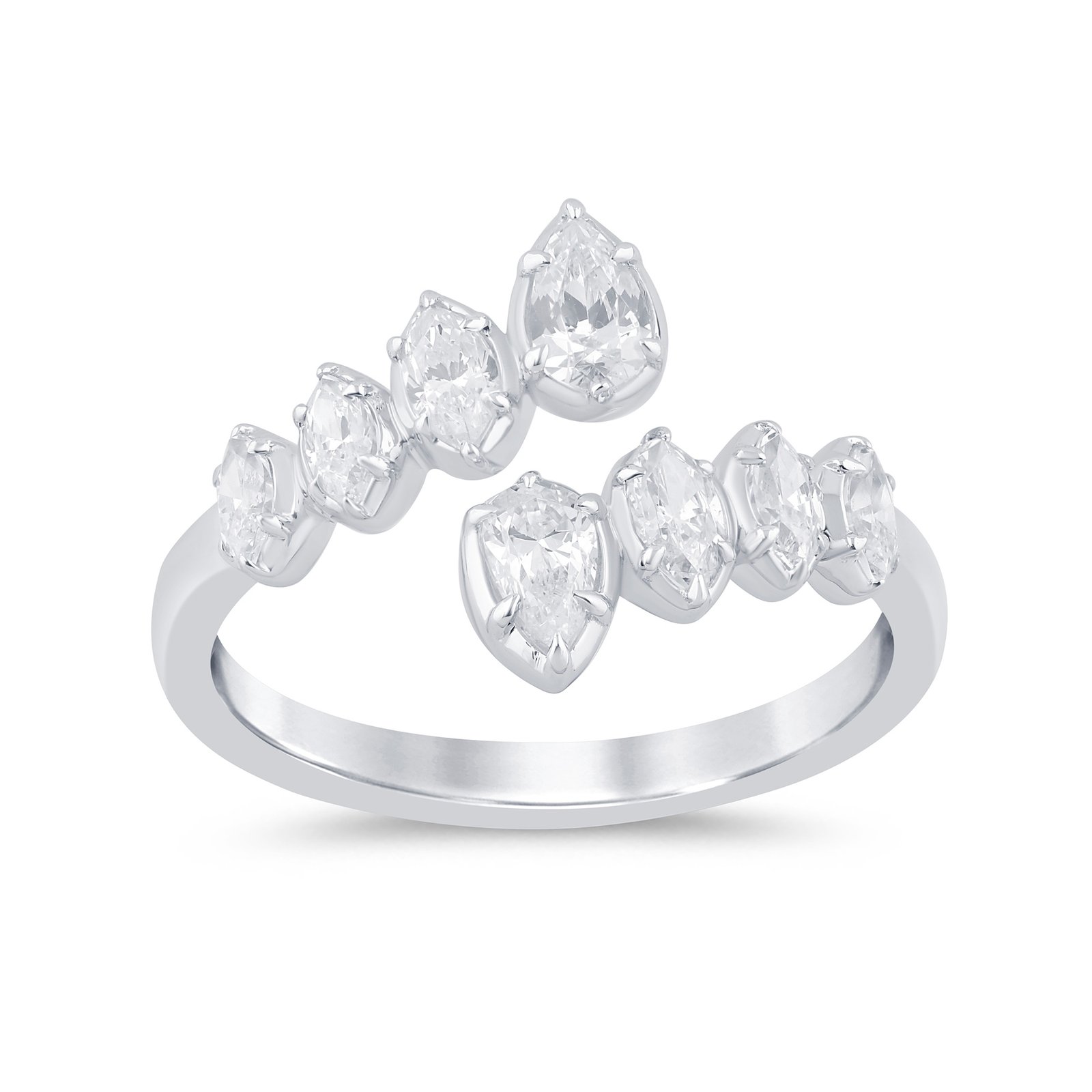 LG - 14K 0.76CT D-RING LDS MARQ/PER PRONG "CERTIFIED"