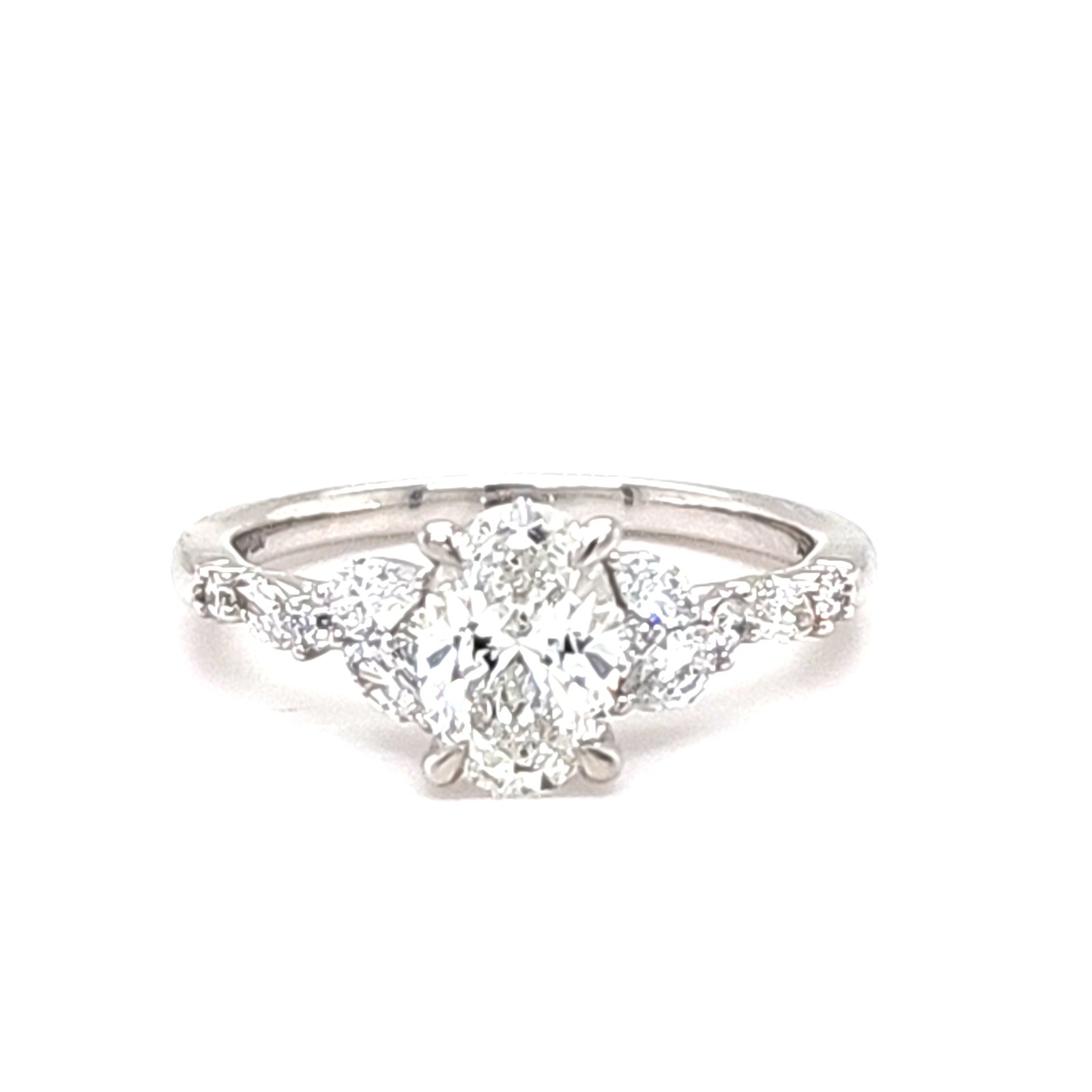 LG - 14K 1.50CT D-RING LDS EOVL/MARQ/PER/RDS "CERTIFIED" OVL 1.06CT