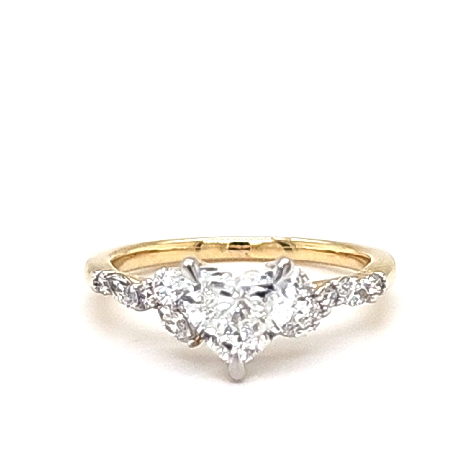 LG - 14K 1.45CT D-RING LDS HRT/MARQ/PER/RDS "CERTIFIED" HEART 1.01CT