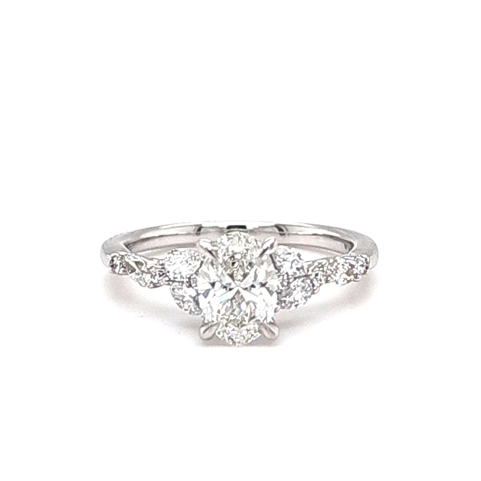 LG - 14K 1.46CT D-RING LDS OVL/MARQ/PER/RDS "CERTIFIED" OVL 1.01CT