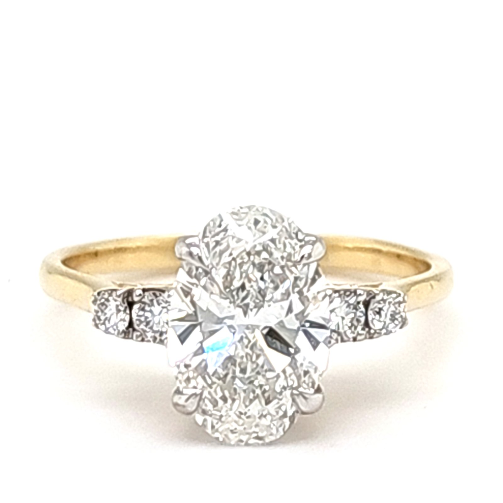 LG - 14K 2.26CT D-RING LDS OVL/RDS "CERTIFIED" PRONG OVL 2.01CT
