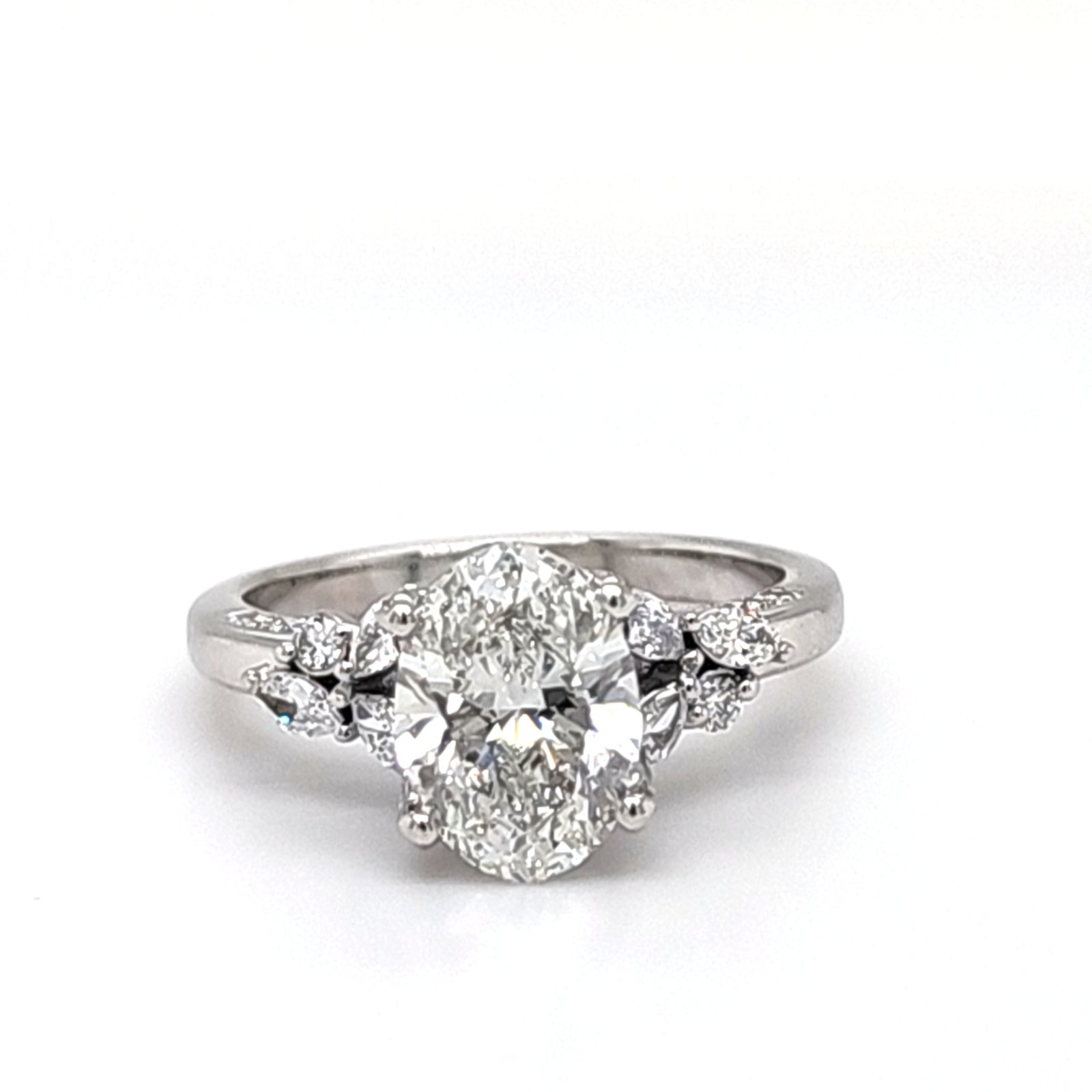 LG - 14K 2.60CT D-RING LDS OVL/MARQ/RDS "CERTIFIED" OVL 2.02CT