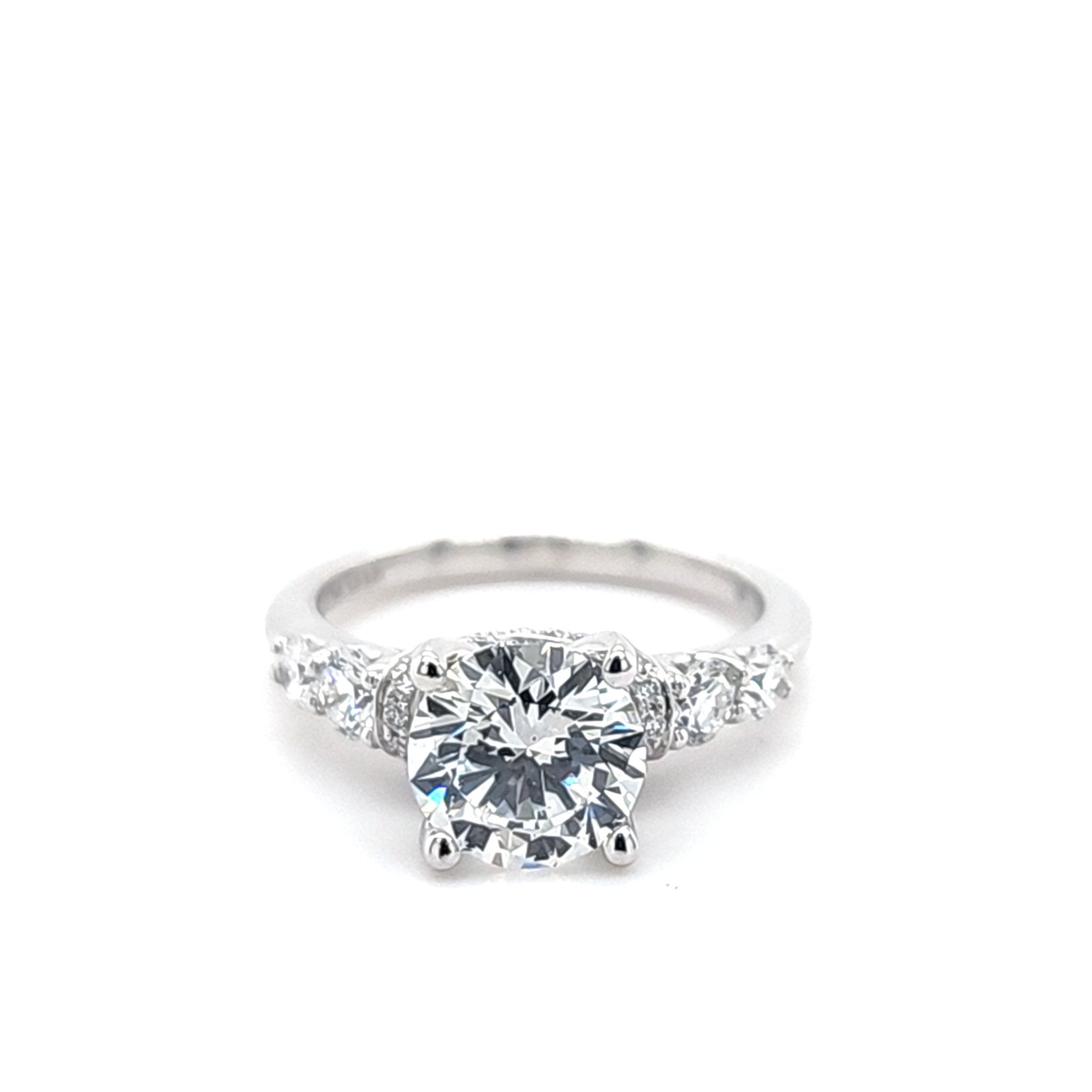 LG - 14K 2.61CT D-RING LDS RDS "GSI CERTIFIED" PRONG