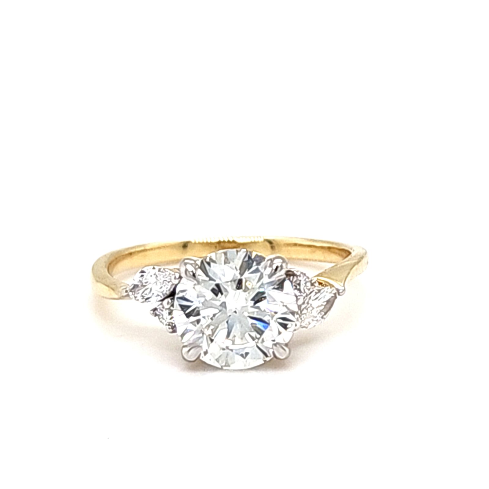 LG - 14K 3.52CT D-RING LDS MARQ/RDS "CERTIFIED" CNTR 3.04CT