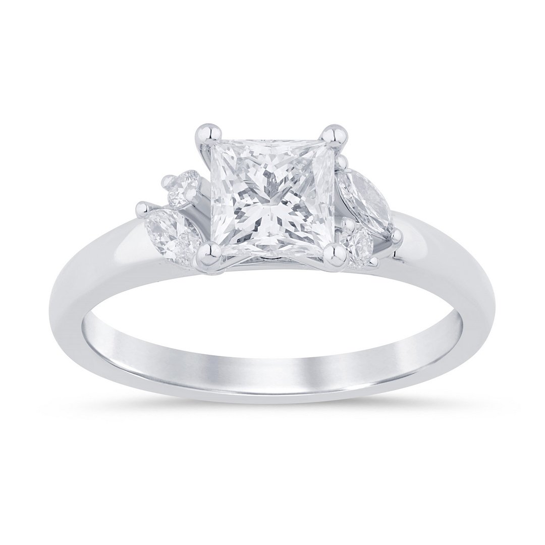 LG - 14K 1.18CT D-RING LDS PCT/MARQ/RDS "CERTIFIED" PCT 1.01CT