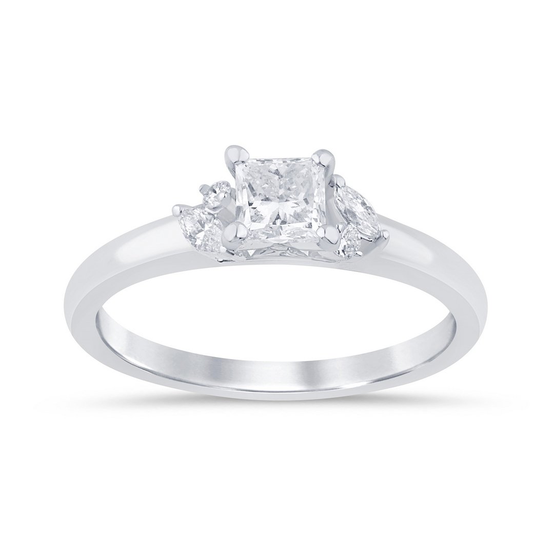 LG - 14K 0.70CT D-RING LDS PCT/MARQ/RDS "CERTIFIED" PCT 0.56CT