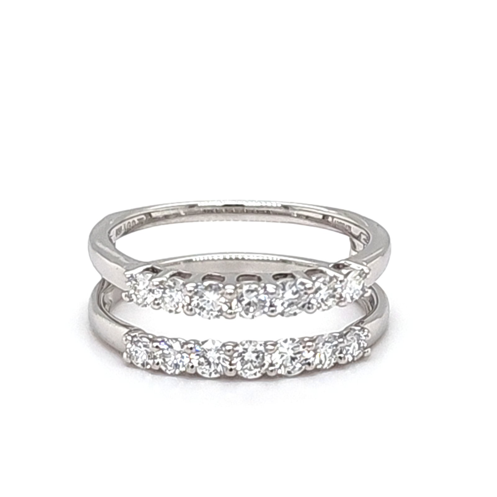LG - 14K 0.75CT D-RING GUARD LDS RDS "CERTIFIED" PRONG