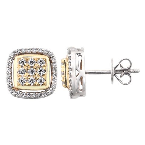 10K 0.54CT D-EARRING LDS RDS