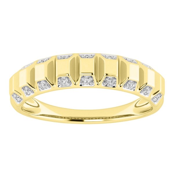 14K 0.11CT D-RING LDS RDS "STEP DESIGN"