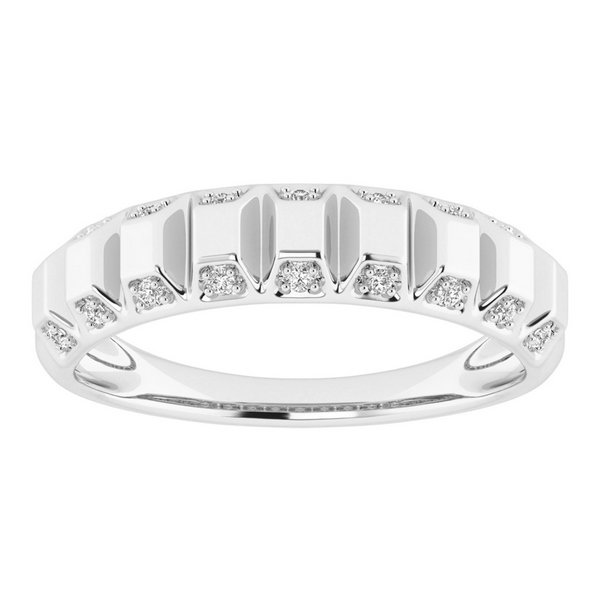 14K 0.10CT D-RING LDS RDS "STEP DESIGN"