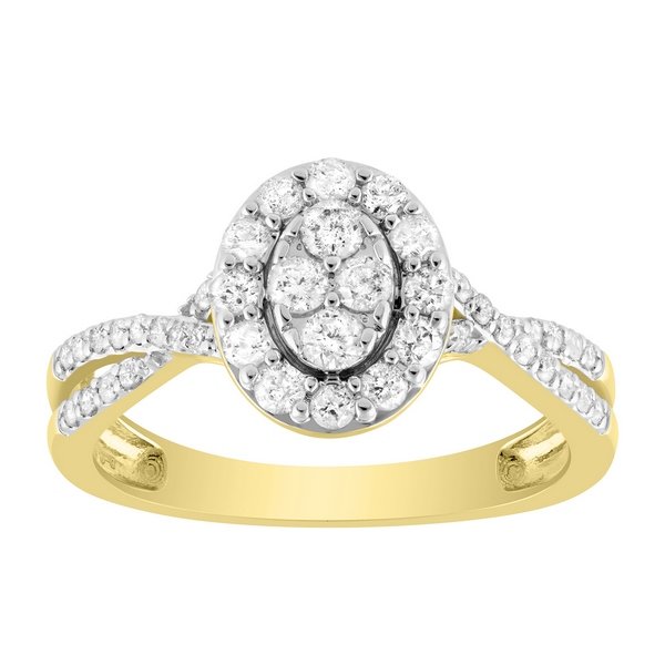 10K 0.62CT D-RING LDS RDS PRONG