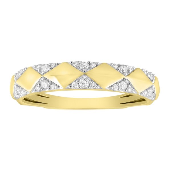 14K 0.20CT D-BAND LDS RDS "GEOMETRICAL STEP DESIGN"