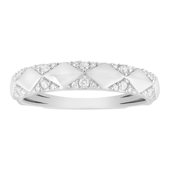 14K 0.20CT D-BAND LDS RDS "GEOMETRICAL STEP DESIGN"