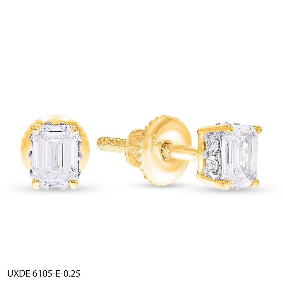 LG - 14K 0.54-0.58CT D-EARRING LDS EME/RDS CERTIFIED
