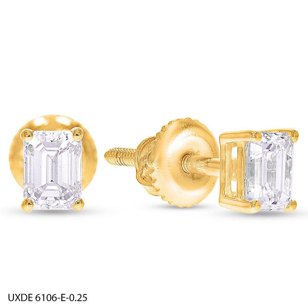 LG - 14K 0.44-0.52CT D-EARRING LDS EME CERTIFIED