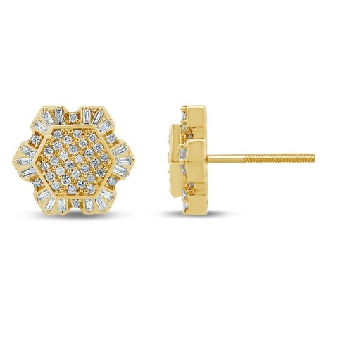 10K 0.62-0.66CT D-EARRING BAG/RDS MP (BEST DEAL BEST VALUE)