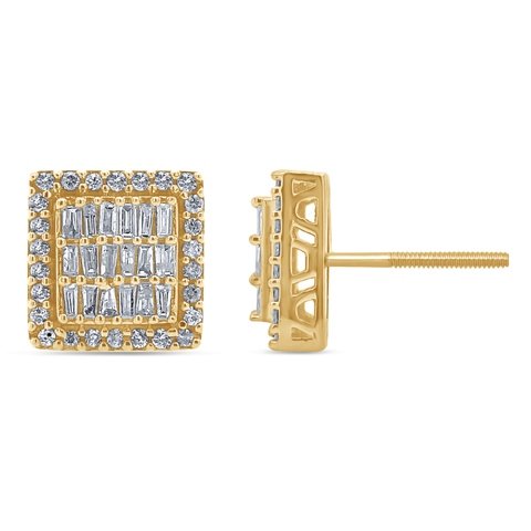10K 0.46-0.50CT D-EARRING BAG/RDS (BEST DEAL BEST VALUE)