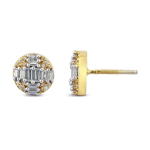 10K 0.48CT D-EARRINGS SBAG/RDS "BEST DEAL BEST VALUE"