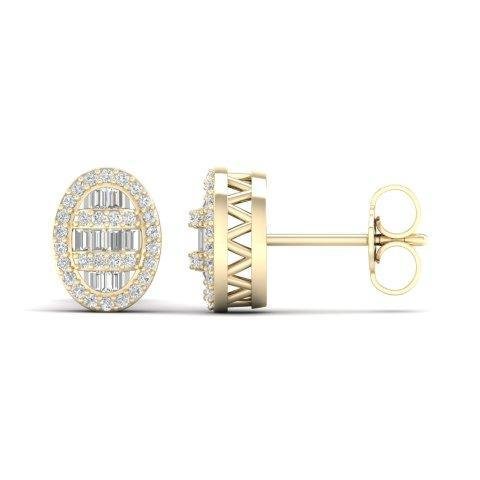 10K 0.33CT D-EARRING BAG/RDS "BEST DEAL BEST VALUE"